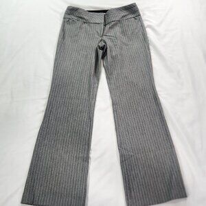 Express Trouser Editor Gray Stripe Pants Size 4 Regular